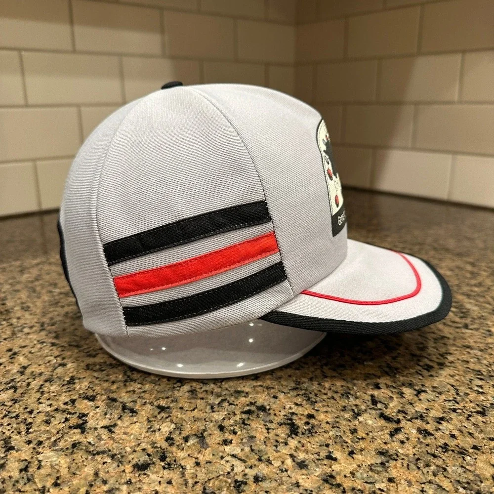 Vtg Genetic Improvement Services 3 Striped Trucker Hat Cap Snapback‎ Made in USA
